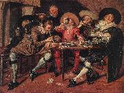 HALS, Dirck Amusing Party in the Open Air s oil painting on canvas